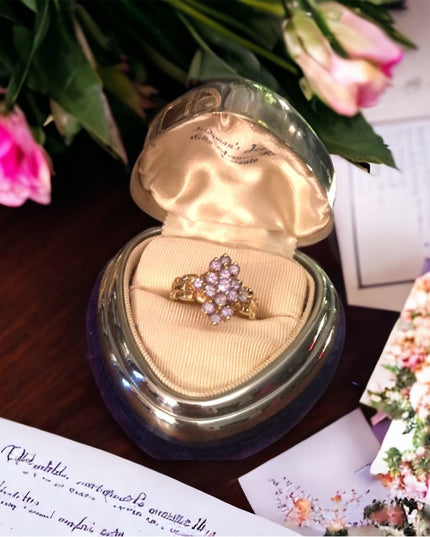 - 10k Gold Tanzanite cocktail ring W/Appraisal