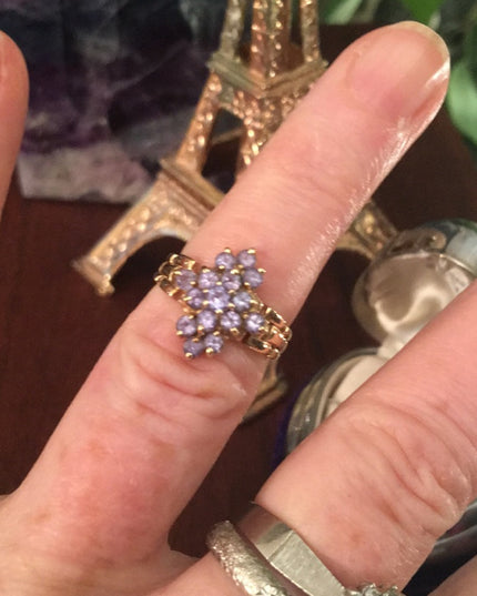 - 10k Gold Tanzanite cocktail ring W/Appraisal