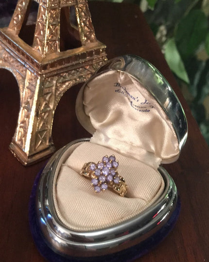 - 10k Gold Tanzanite cocktail ring W/Appraisal