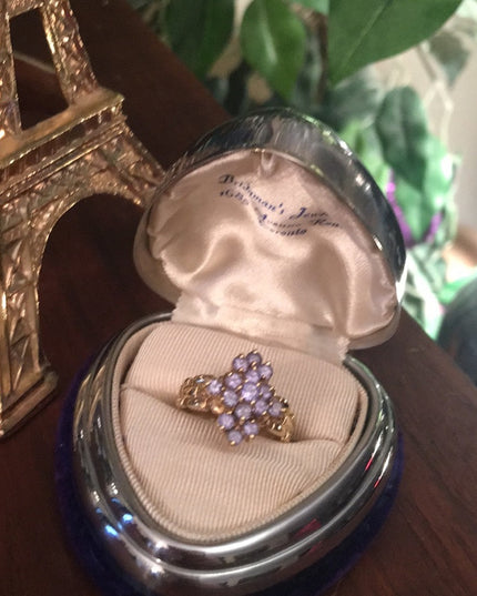 - 10k Gold Tanzanite cocktail ring W/Appraisal