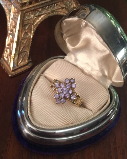 - 10k Gold Tanzanite cocktail ring W/Appraisal