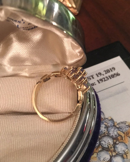 - 10k Gold Tanzanite cocktail ring W/Appraisal