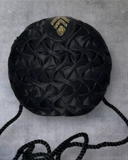Vintage Lancome Paris Magie Noir Black limited designer evening bag