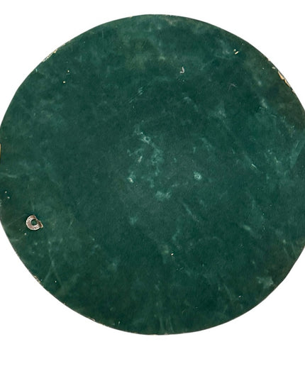 Vintage Mayan Aztec Calendar Green Stone, Crushed Malachite, Plaque Art 17” LG