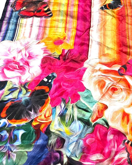 Ted Baker Large silk Floral butterfly NWT scarf Flowers