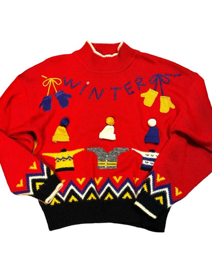 Vintage Rene Derhy Winter sweater SZ Med Paris France