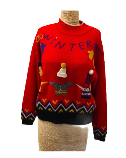 Vintage Rene Derhy Winter sweater SZ Med Paris France