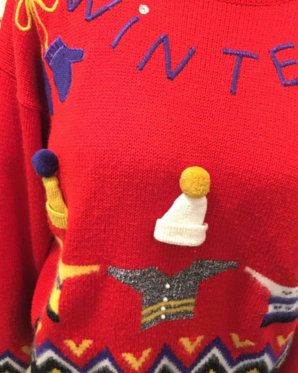 Vintage Rene Derhy Winter sweater SZ Med Paris France