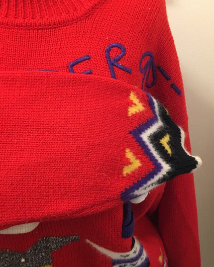 Vintage Rene Derhy Winter sweater SZ Med Paris France