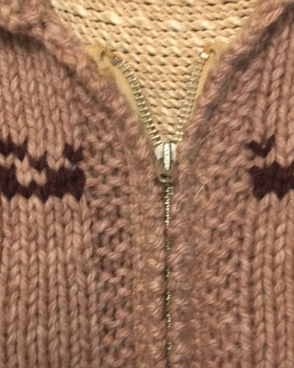 - Vintage Hand knit Reindeer Sweater 1950s Beauty! cardigan