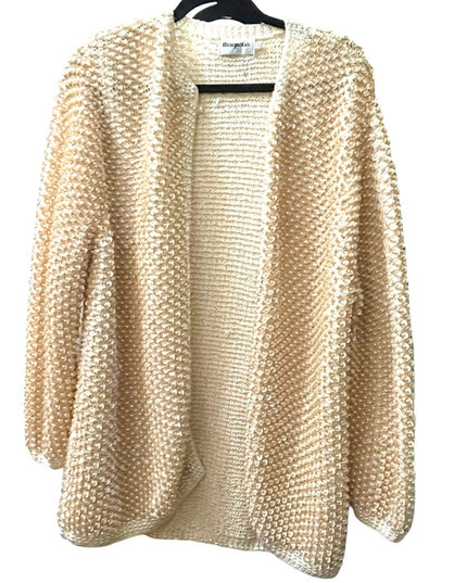 Vintage Magnolia Cream sequin faux pearl bead sweater Wedding shower par…
