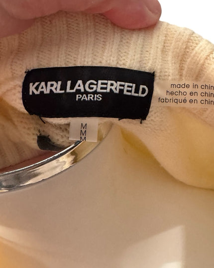 Karl Lagerfeld Sold out! Eiffel tower pearl sweater SZ M