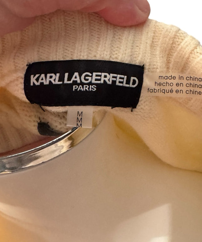 Karl Lagerfeld Sold out! Eiffel tower pearl sweater SZ M