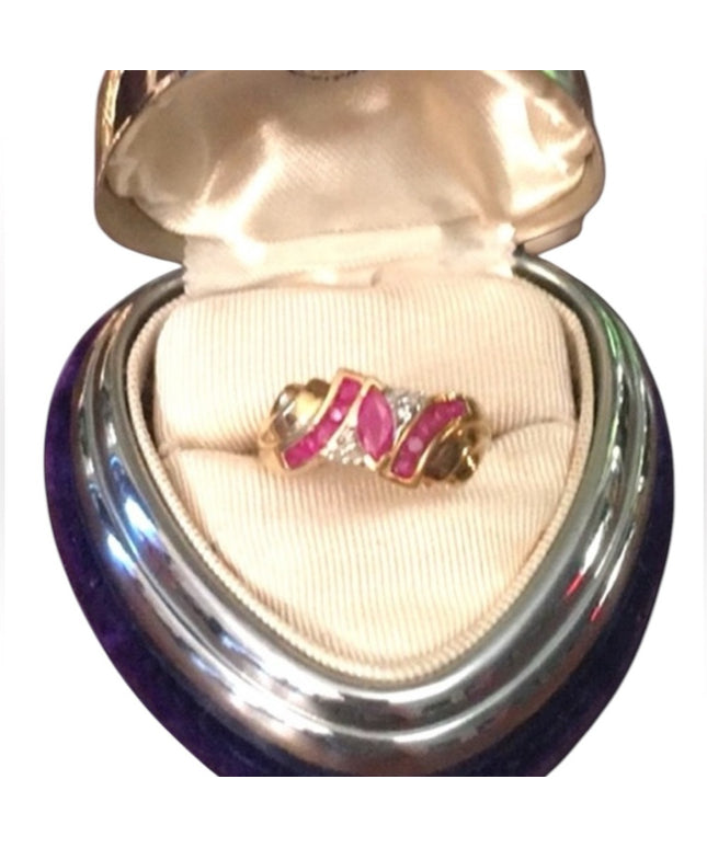 10k Gold diamond & Ruby ring w/appraisal