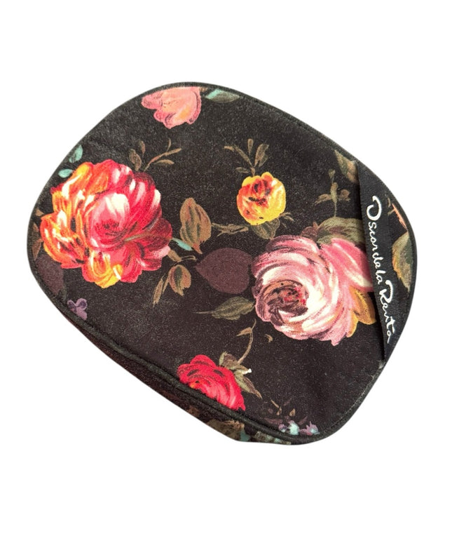 Vintage Cotton lovely Oscar de la Renta Floral Cosmetic Bag