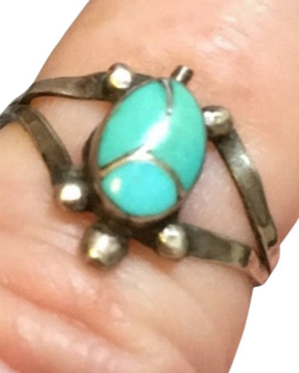 VTG sterling silver 925 turquois Turtle native american southwestern