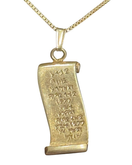 Vintage Bible Society Israel 925  Pendant with Hebrew Inscription