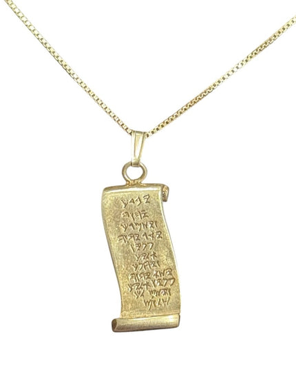Vintage Bible Society Israel 925  Pendant with Hebrew Inscription