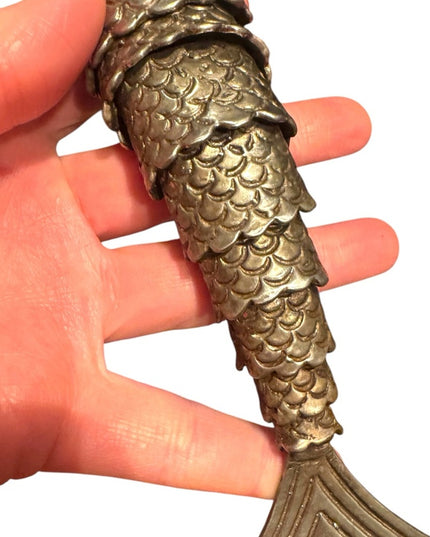 Vintage 1950s Bar ware Silver Fish-Shaped 1950s Bottle Opener Mexico Rare