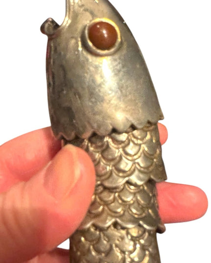 Vintage 1950s Bar ware Silver Fish-Shaped 1950s Bottle Opener Mexico Rare