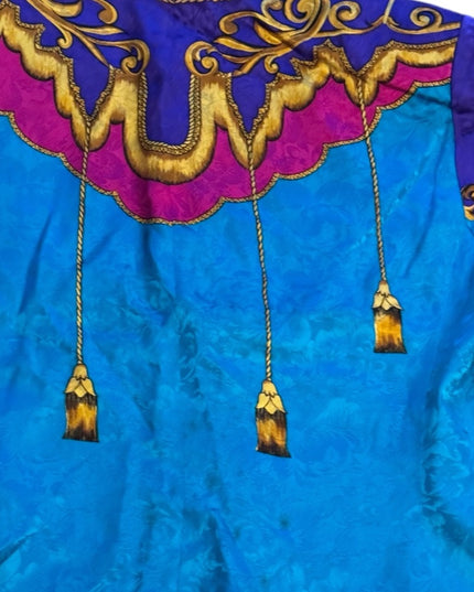 Vintage Tealy Blue? Purple pink gold 1980s Stunning magestic jacket occasions
