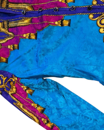 Vintage Tealy Blue? Purple pink gold 1980s Stunning magestic jacket occasions