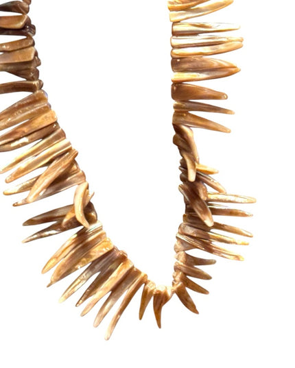 Unique Vintage Abalone Spike Shell Necklace