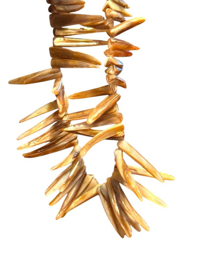 Unique Vintage Abalone Spike Shell Necklace