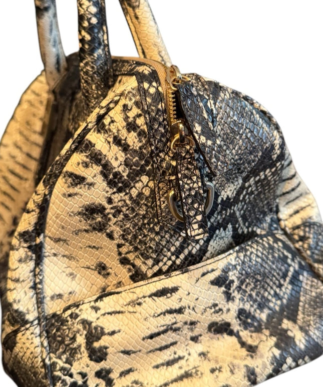 Vintage Luxury immitation Snakeskin leather Pattern SOHO shoulder Handbag purse