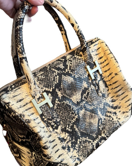 Vintage Luxury immitation Snakeskin leather Pattern SOHO shoulder Handbag purse