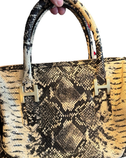 Vintage Luxury immitation Snakeskin leather Pattern SOHO shoulder Handbag purse