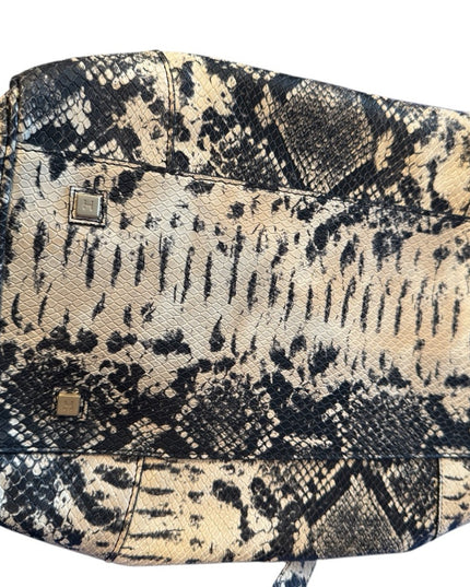 Vintage Luxury immitation Snakeskin leather Pattern SOHO shoulder Handbag purse