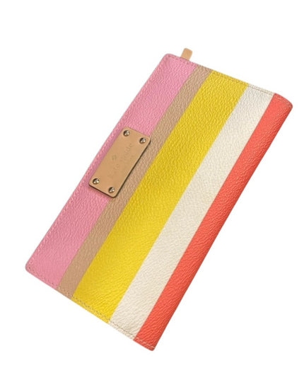Kate Spade leather colorful Striped wallet
