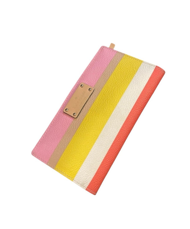 Kate Spade leather colorful Striped wallet