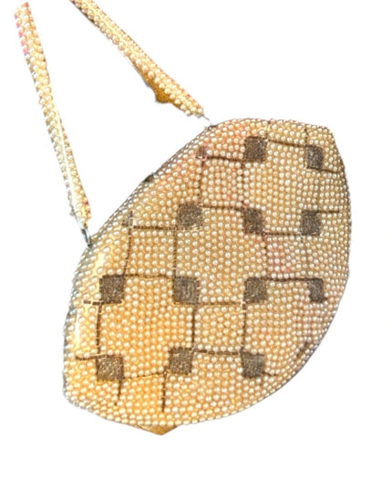 Vintage Du Val Beaded wristlet purse