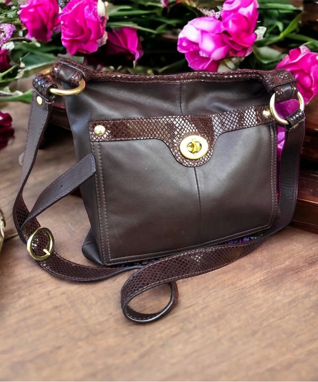 Like New Brown Coach crossbody F16533