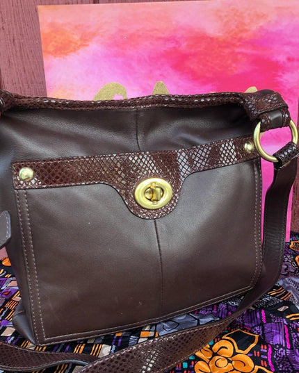 Like New Brown Coach crossbody F16533