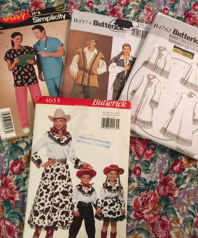 UNCUT Sewing pattern Costume scrubs Patterns
