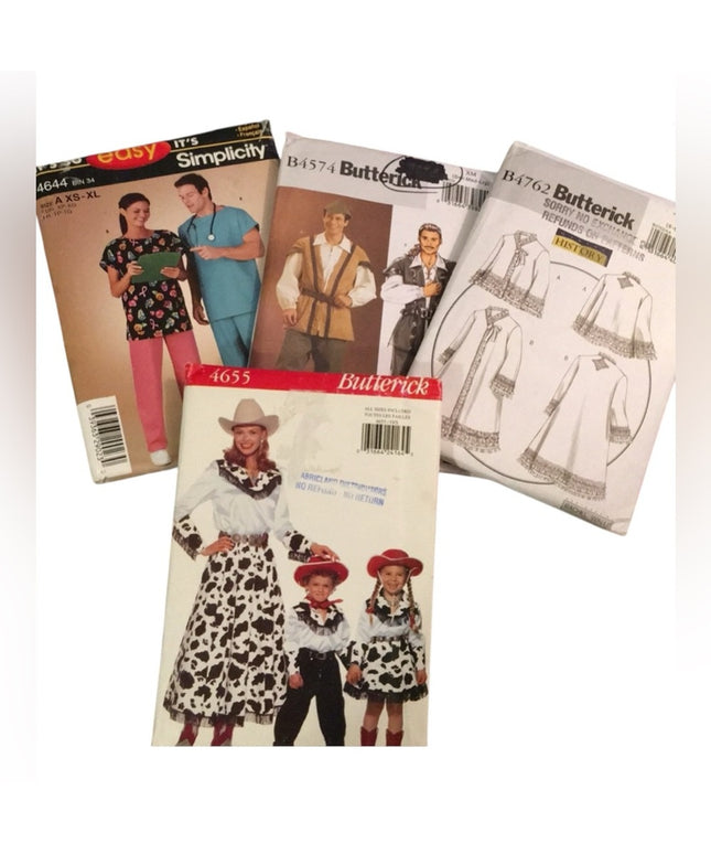 UNCUT Sewing pattern Costume scrubs Patterns