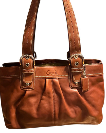 Large supple Coach Brown Leather Tote Bag Soho purse L0973-F13733