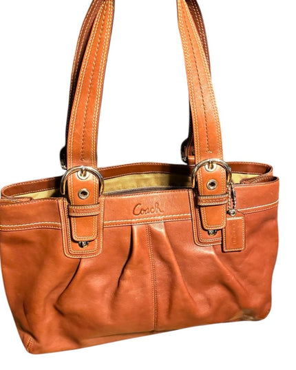 Large supple Coach Brown Leather Tote Bag Soho purse L0973-F13733