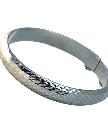 Sterlling silver 925 textured bangle