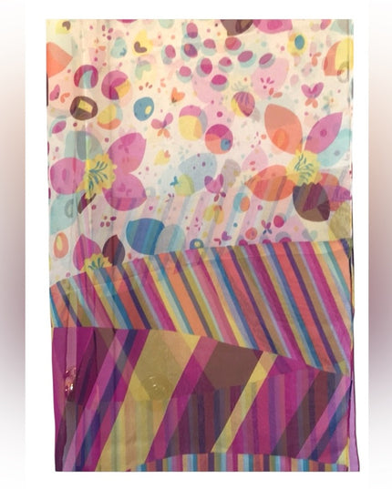 Beautiful colorful pink lines dots scarf So pretty