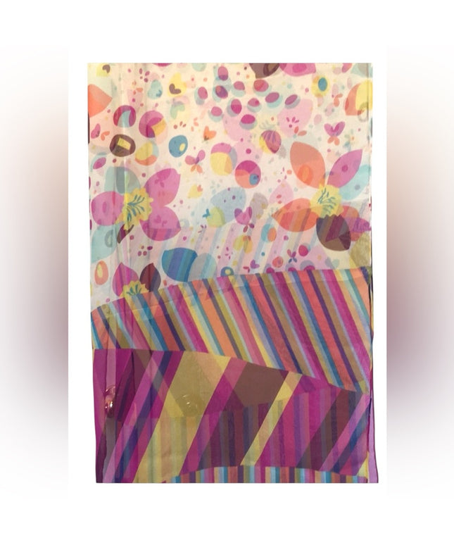 Beautiful colorful pink lines dots scarf So pretty