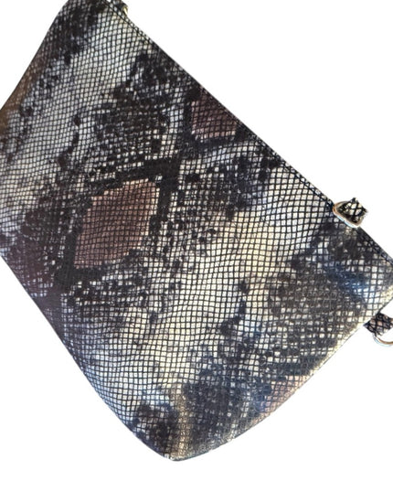 Chic Vintage DANIER Snakeskin textured leather Clutch crossbody