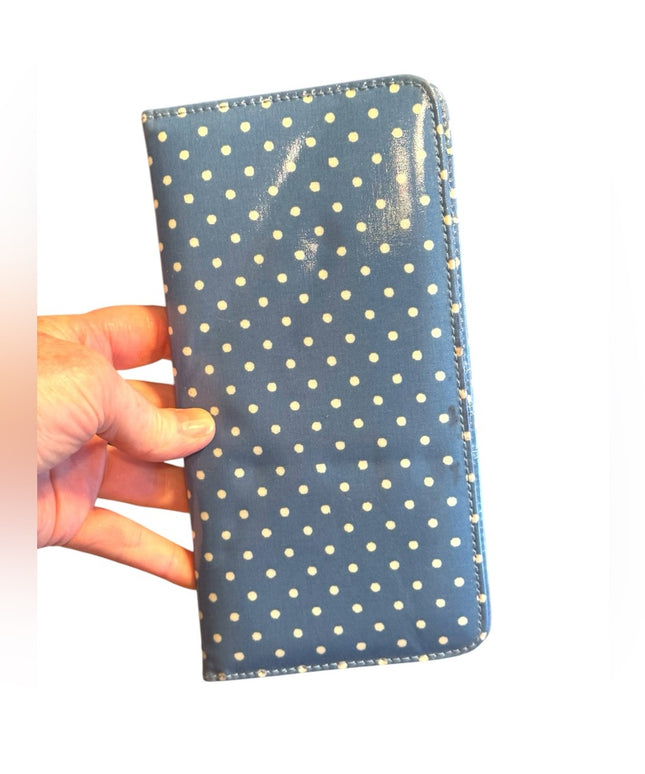 Cath Kidston London Polka Dot Blue Wallet Case