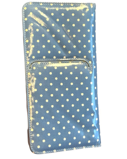 Cath Kidston London Polka Dot Blue Wallet Case