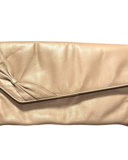 Elegant Vintage Cabrelli Tan supple leather Clutch purse