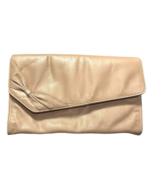 Elegant Vintage Cabrelli Tan supple leather Clutch purse