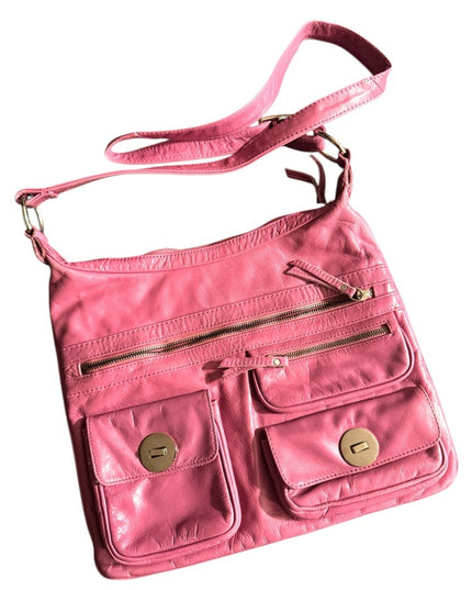 Great Pinkish purple  DANIER Leather Women's crossbody purse Bag